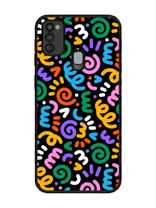 Colorful Seamless Vector Glossy Metal Phone Cover for Samsung Galaxy M30S