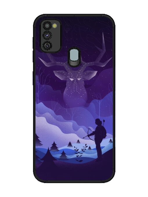 Deer Forest River Glossy Metal Phone Cover for Samsung Galaxy M30S