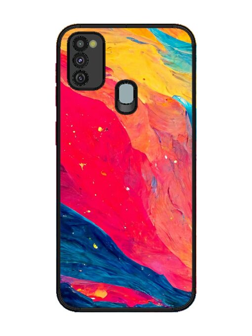 Starry Night Glossy Metal Phone Cover for Samsung Galaxy M30S Zapvi