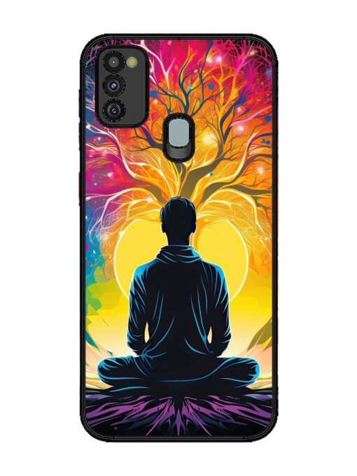 Mind Colourful Glossy Metal Phone Cover for Samsung Galaxy M30S Zapvi