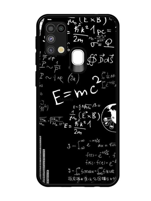 E=Mc2 Mass?Energy Equivalence Glossy Metal Phone Cover for Samsung Galaxy M31 Zapvi