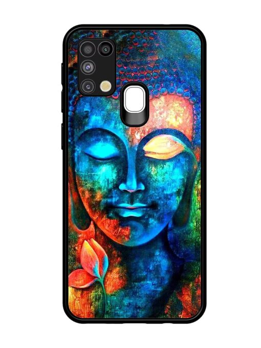 Buddha Painting Glossy Metal Phone Cover for Samsung Galaxy M31 Zapvi