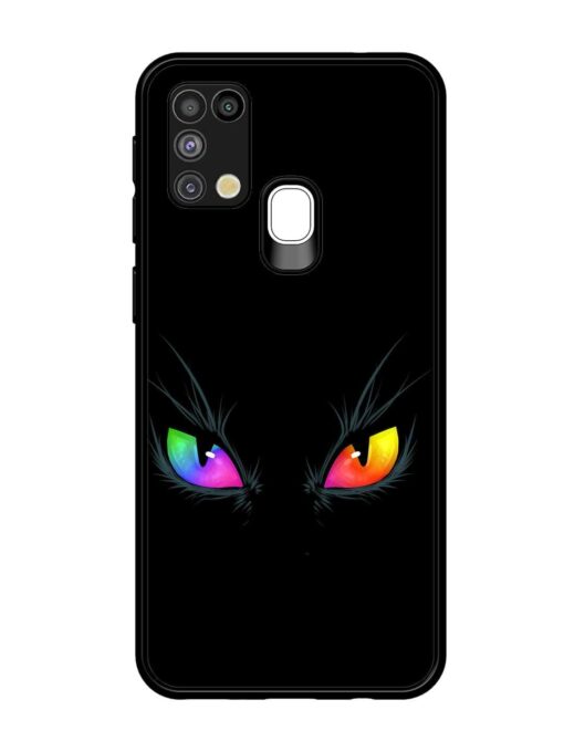 Cat Eyes Glossy Metal Phone Cover for Samsung Galaxy M31 Zapvi