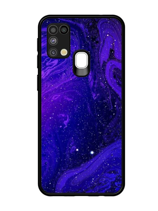 Galaxy Acrylic Abstract Art Glossy Metal Phone Cover for Samsung Galaxy M31 Zapvi