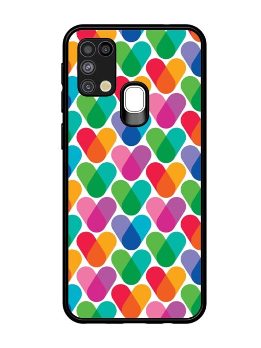 Overlapping Colors Colorful Glossy Metal TPU Phone Cover for Samsung Galaxy M31