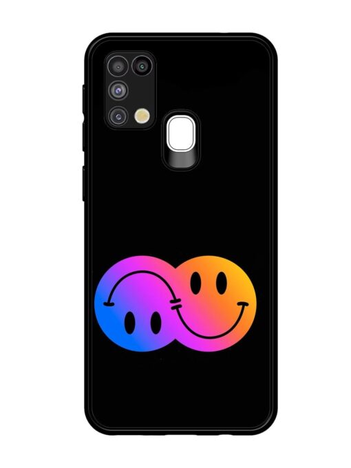 Gradient Smile Art Glossy Metal TPU Phone Cover for Samsung Galaxy M31 Zapvi