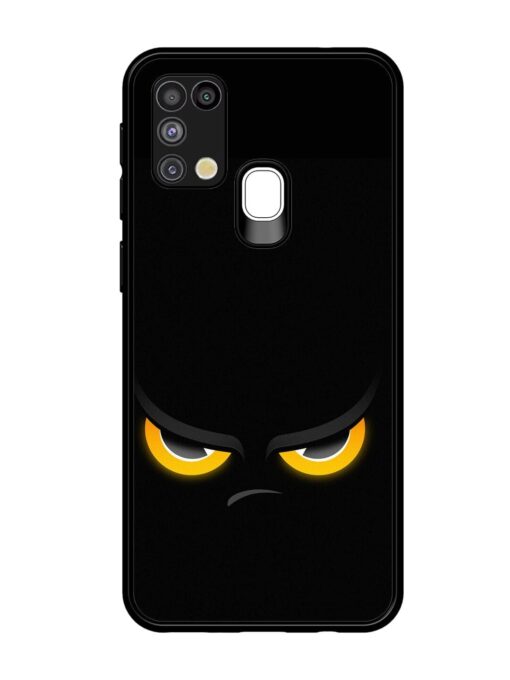 Scary Yellow Eye Glossy Metal TPU Phone Cover for Samsung Galaxy M31