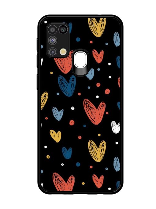 Happy Valentines Day Glossy Metal TPU Phone Cover for Samsung Galaxy M31