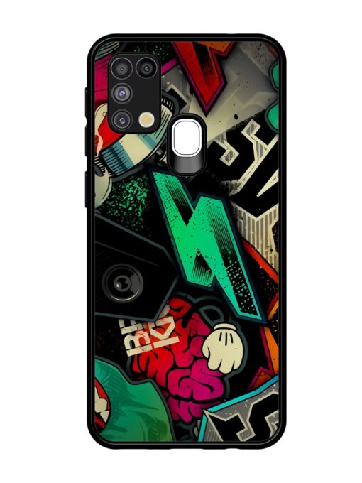 Graffiti Art Glossy Metal Phone Cover for Samsung Galaxy M31 Zapvi