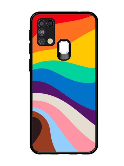 Minimal Pride Art Glossy Metal Phone Cover for Samsung Galaxy M31 Zapvi