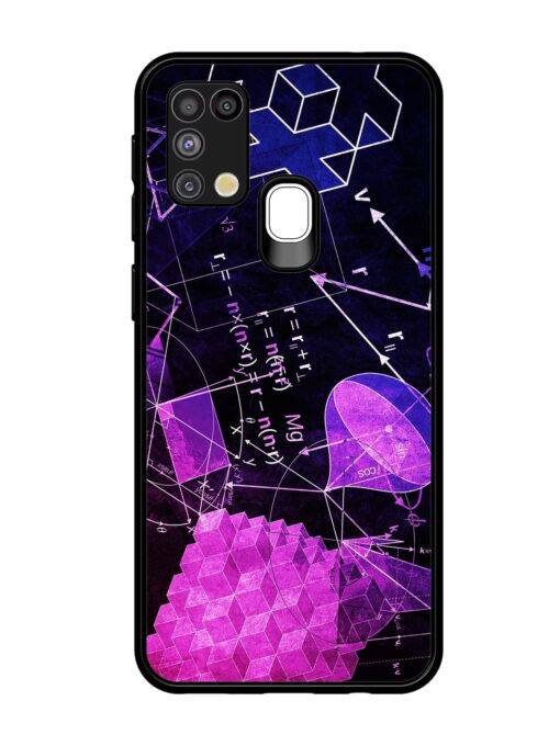 Math Physics Formula Art Glossy Metal Phone Cover for Samsung Galaxy M31 Zapvi