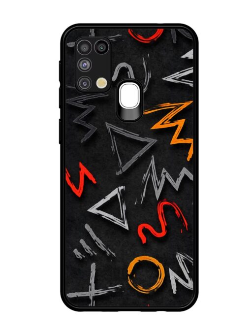 Grungy Graffiti Glossy Metal Phone Cover for Samsung Galaxy M31 Zapvi