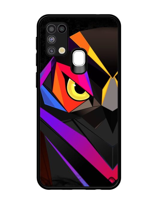 Wpap Owl Glossy Metal Phone Cover for Samsung Galaxy M31 Zapvi