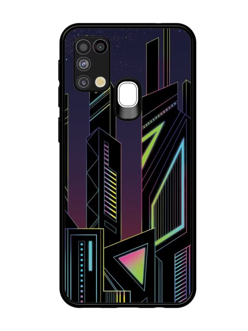 Neon Dreamscape Glossy Metal Phone Cover for Samsung Galaxy M31 Zapvi