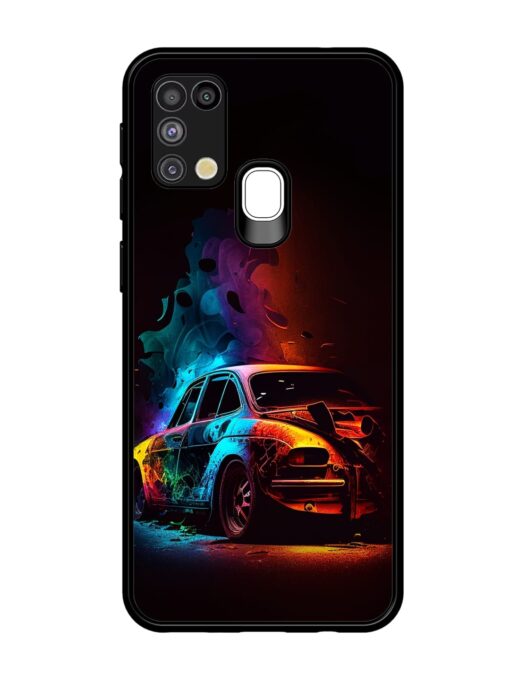 High Classic Car Art Glossy Metal Phone Cover for Samsung Galaxy M31 Zapvi