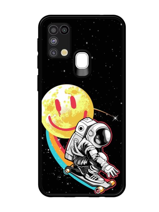 Astronaut Art Glossy Metal Phone Cover for Samsung Galaxy M31 Zapvi