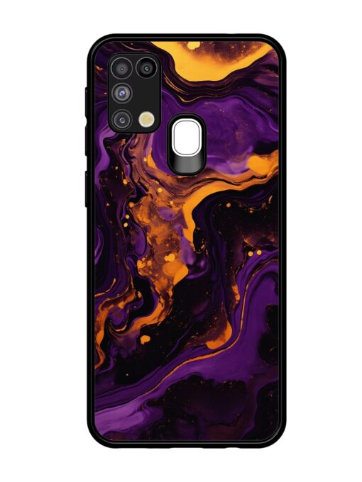 Painting Of A Purple Glossy Metal Phone Cover for Samsung Galaxy M31 Zapvi