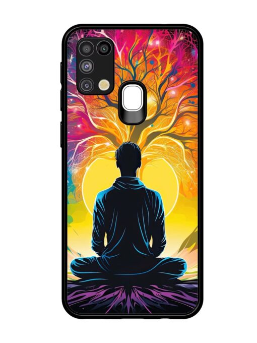 Mind Colourful Glossy Metal Phone Cover for Samsung Galaxy M31 Zapvi