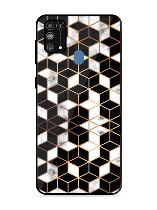 Vector Marble Texture Glossy Metal Phone Cover for Samsung Galaxy M31 Prime