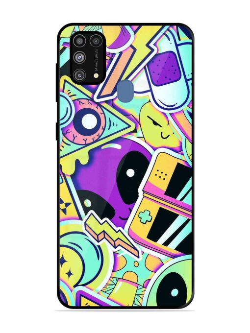 Scratch Art Glossy Metal Phone Cover for Samsung Galaxy M31 Prime