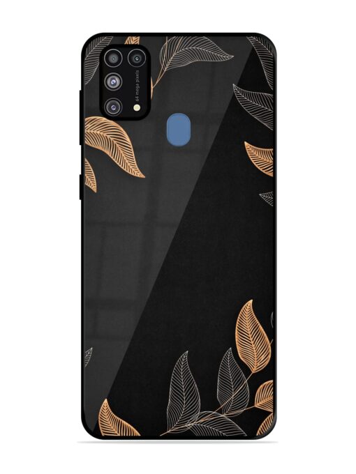 Foliage Art Glossy Metal Phone Cover for Samsung Galaxy M31 Prime Zapvi