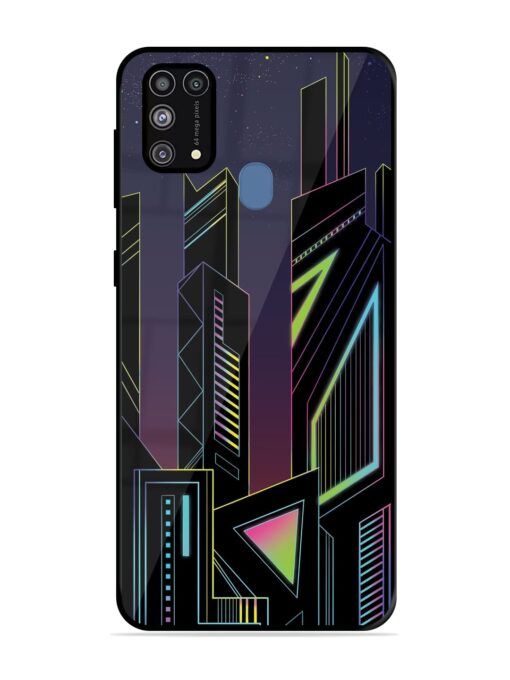 Neon Dreamscape Glossy Metal Phone Cover for Samsung Galaxy M31 Prime