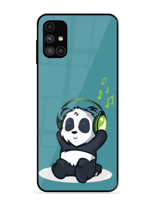 Music Panda Glossy Metal Phone Cover for Samsung Galaxy M31S Zapvi