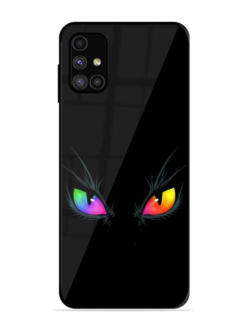 Cat Eyes Glossy Metal Phone Cover for Samsung Galaxy M31S Zapvi