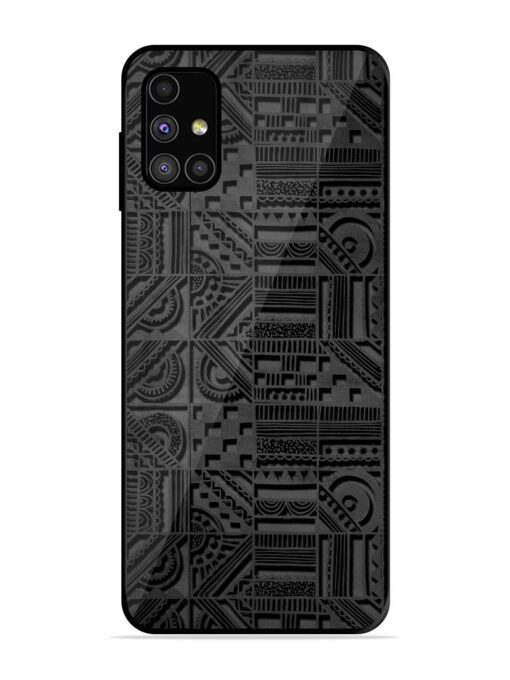 Seamless Pattern Glossy Metal Phone Cover for Samsung Galaxy M31S Zapvi