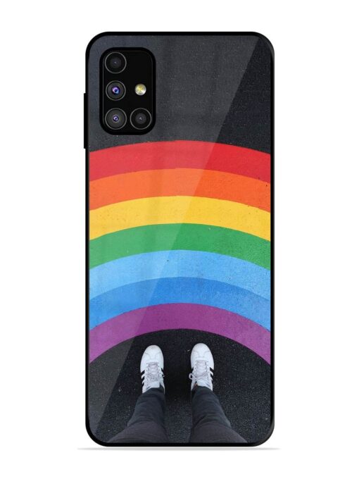 Legs Rainbow Glossy Metal TPU Phone Cover for Samsung Galaxy M31S Zapvi