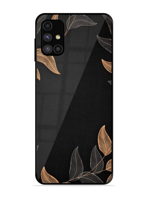 Foliage Art Glossy Metal Phone Cover for Samsung Galaxy M31S Zapvi