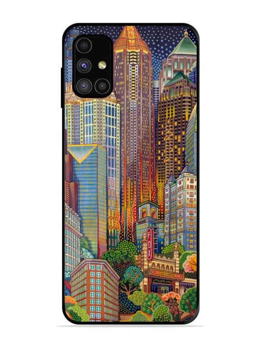 Cityscapes Art Glossy Metal Phone Cover for Samsung Galaxy M31S