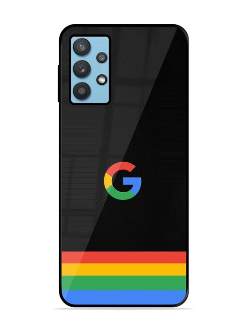 Google Logo Art Glossy Metal Phone Cover for Samsung Galaxy M32 (5G)