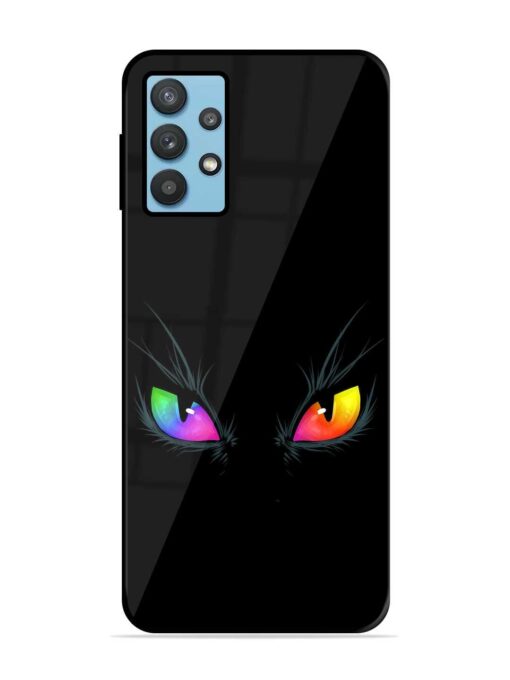 Cat Eyes Glossy Metal Phone Cover for Samsung Galaxy M32 (5G) Zapvi