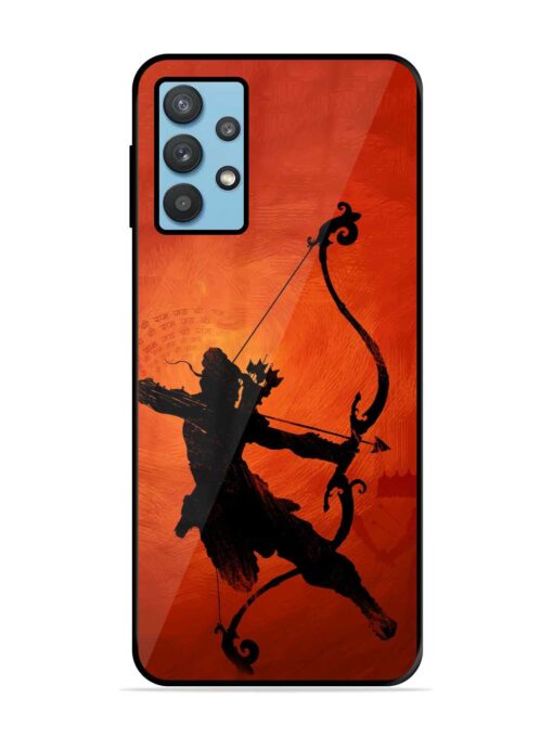 Illustration Lord Rama Glossy Metal Phone Cover for Samsung Galaxy M32 (5G)