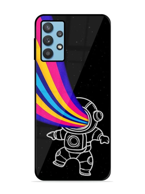 Astronaut Glossy Metal TPU Phone Cover for Samsung Galaxy M32 (5G) Zapvi