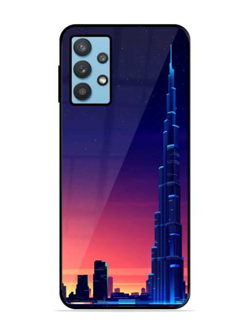 Burj Khalifa Abstract Glossy Metal Phone Cover for Samsung Galaxy M32 (5G)