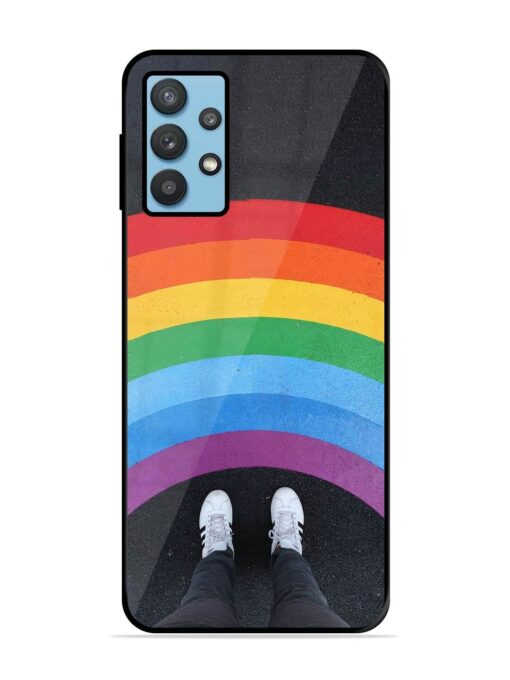 Legs Rainbow Glossy Metal TPU Phone Cover for Samsung Galaxy M32 (5G) Zapvi