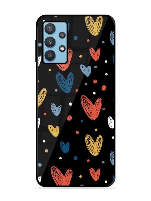 Happy Valentines Day Glossy Metal TPU Phone Cover for Samsung Galaxy M32 (5G)