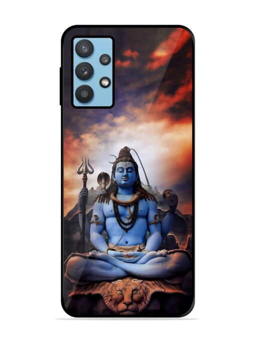 Jai Jai Shiv Glossy Metal Phone Cover for Samsung Galaxy M32 (5G) Zapvi