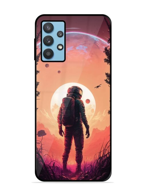 Red Sky At Morning Glossy Metal Phone Cover for Samsung Galaxy M32 (5G) Zapvi