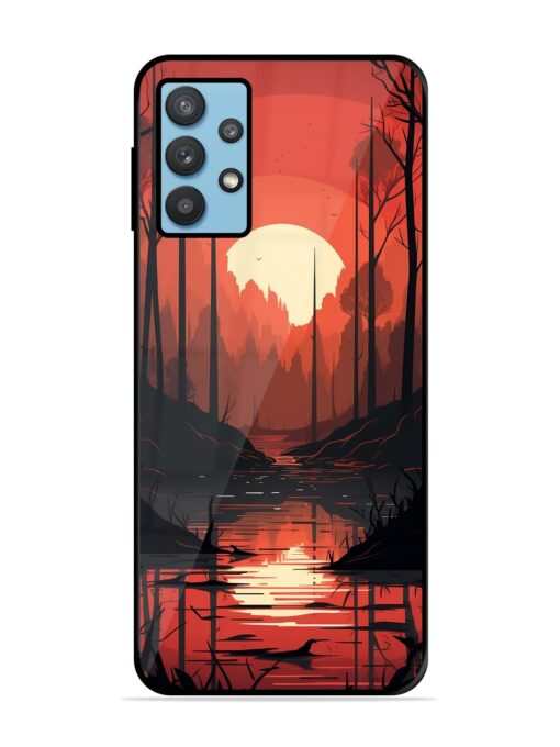 Natural Landscape Glossy Metal Phone Cover for Samsung Galaxy M32 (5G) Zapvi