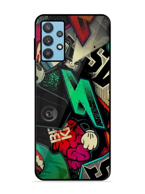 Graffiti Art Glossy Metal Phone Cover for Samsung Galaxy M32 (5G) Zapvi