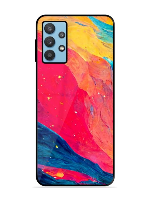 Starry Night Glossy Metal Phone Cover for Samsung Galaxy M32 (5G) Zapvi