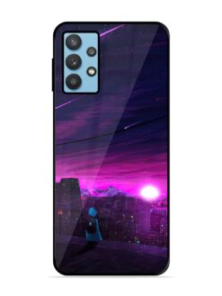 Empty Attempt Glossy Metal Phone Cover for Samsung Galaxy M32 (5G)