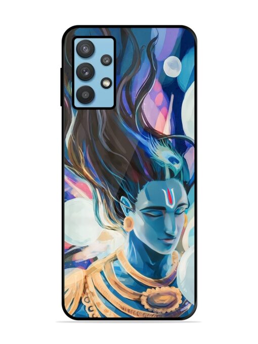 Bhagwan Sri Krishna Glossy Metal Phone Cover for Samsung Galaxy M32 (5G)