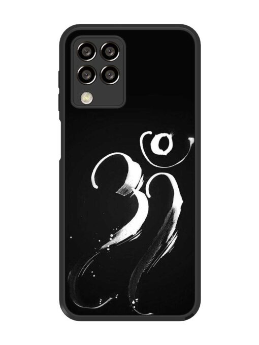 Om Logo Glossy Metal Phone Cover for Samsung Galaxy M33 (5G) Zapvi