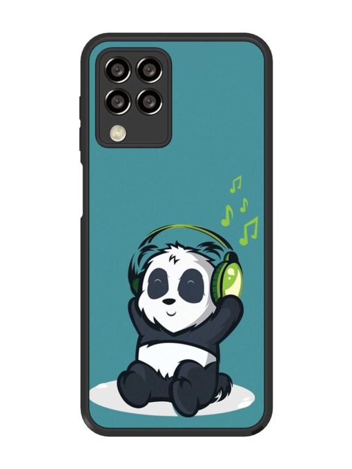 Music Panda Glossy Metal Phone Cover for Samsung Galaxy M33 (5G) Zapvi