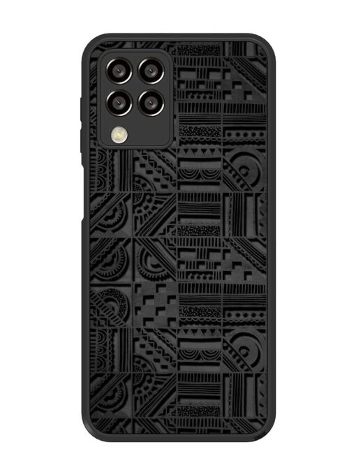 Seamless Pattern Glossy Metal Phone Cover for Samsung Galaxy M33 (5G) Zapvi