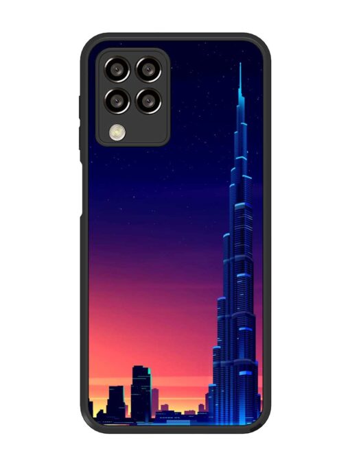 Burj Khalifa Abstract Glossy Metal Phone Cover for Samsung Galaxy M33 (5G) Zapvi